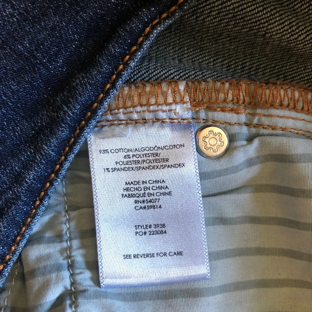 Cabi Cinch Skinny Jeans Ladies Size 4 Dark Blue Denim EUC - Picture 9 of 10